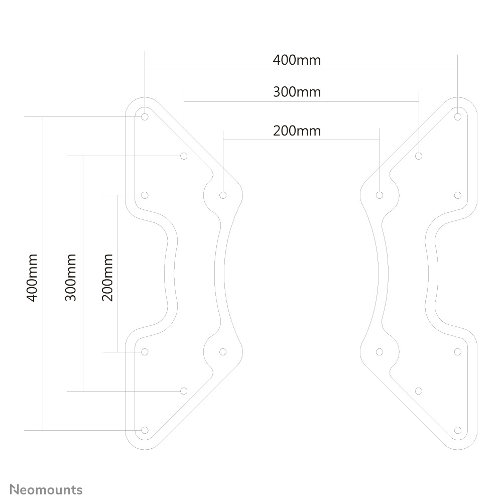 Neomounts FPMA-VESA440 VESA-Adapter 27-60"